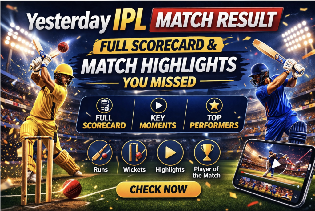 Yesterday IPL Match