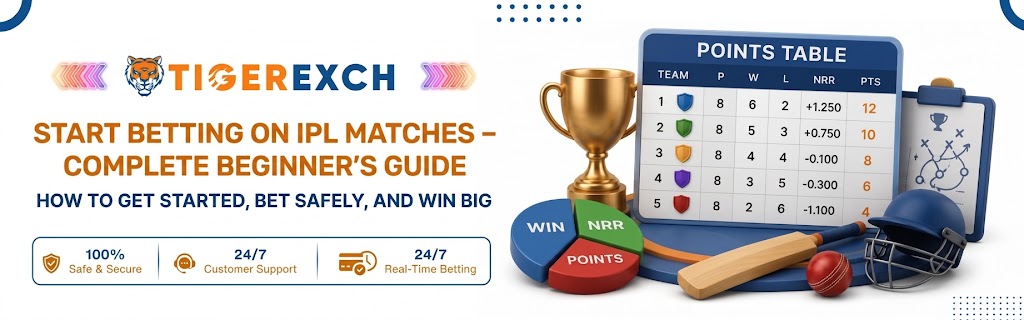 A beginner studying IPL cricket match betting odds and tips on a laptop with a cricket stadium in the background