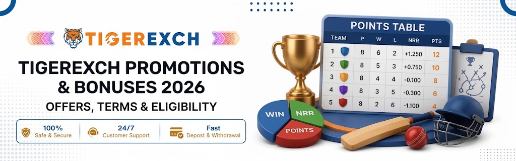 Tigerexch Promotions & Bonuses 2026 offers and terms